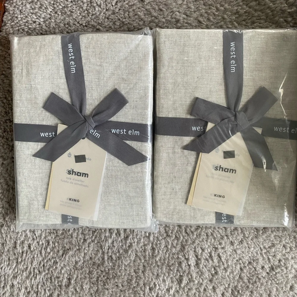 West Elm Cream Duvet Cover Set